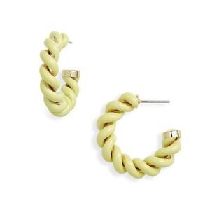 & Other Stories Twist Sphere Hoop Earrings